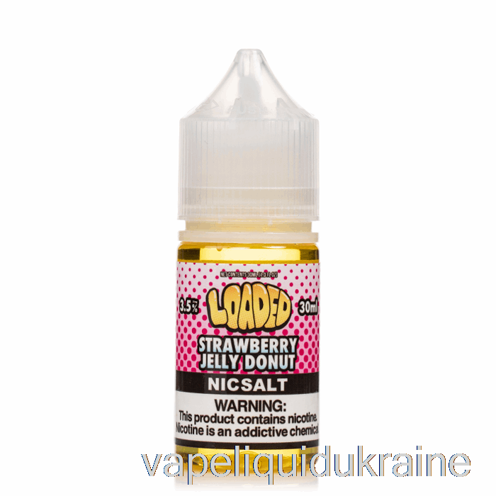 Vape Liquid Ukraine STRAWBERRY JELLY DONUT - Loaded SALTS - Ruthless Vapors - 30mL 20mg